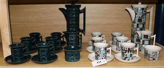 Two Portmeirion coffee sets